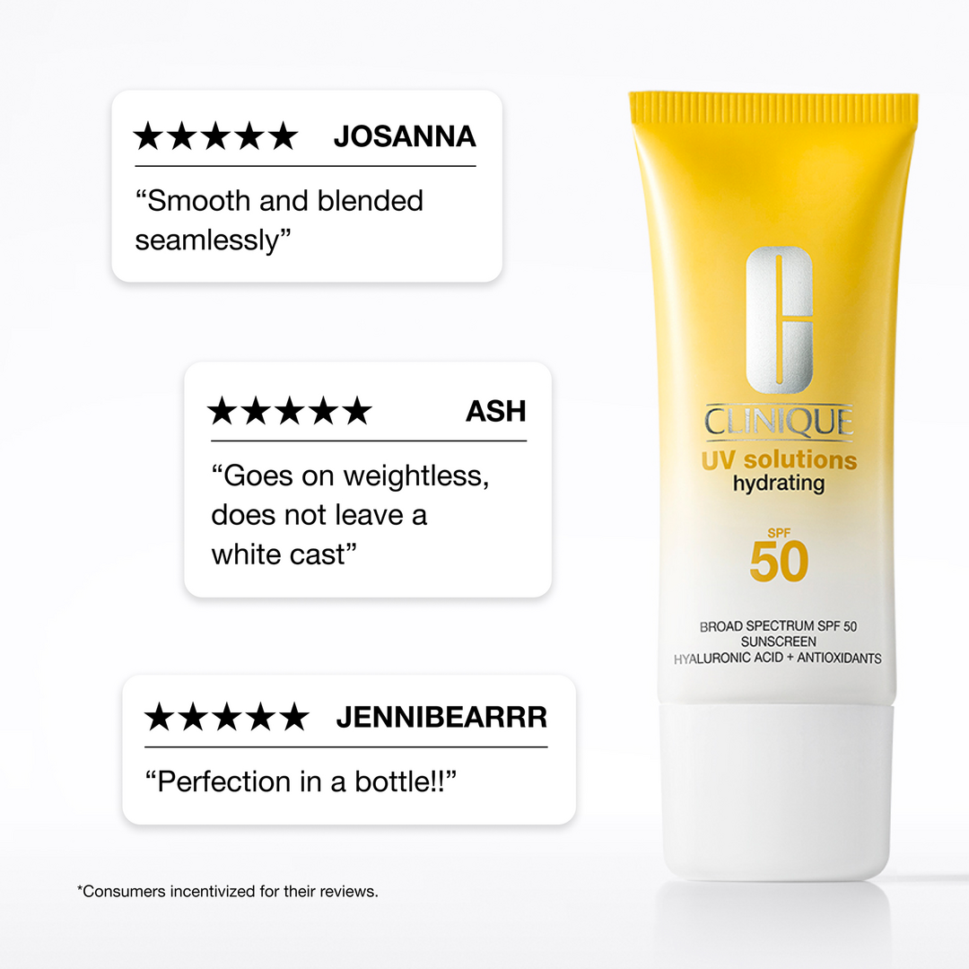 UV Solutions Hydrating Sunscreen SPF 50 with Hyaluronic Acid - GLAM MODA