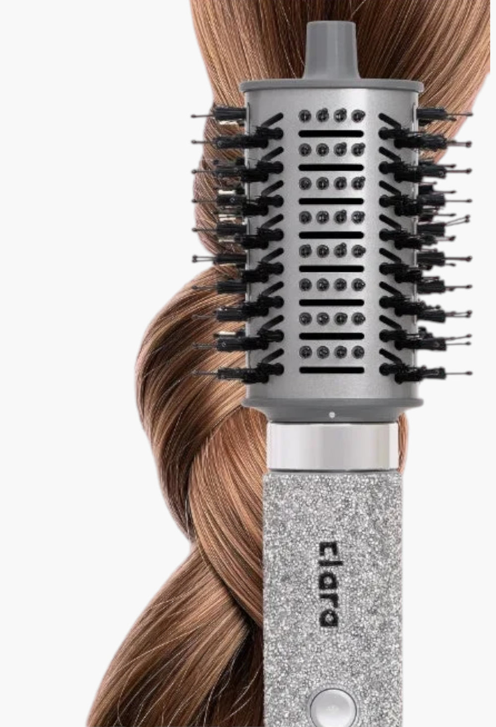 Clara Multi Styler For All Hair Types 6-In-1 Styling Tool With Auto-Wrap Curlers, Blow Dryer, Round &Amp; Oval Brush ? 1500w Ionic Hair Styler For Frizz-Free Waves &Amp; Salon Blowouts (Diamond Silver) Diamond Silver - GLAM MODA