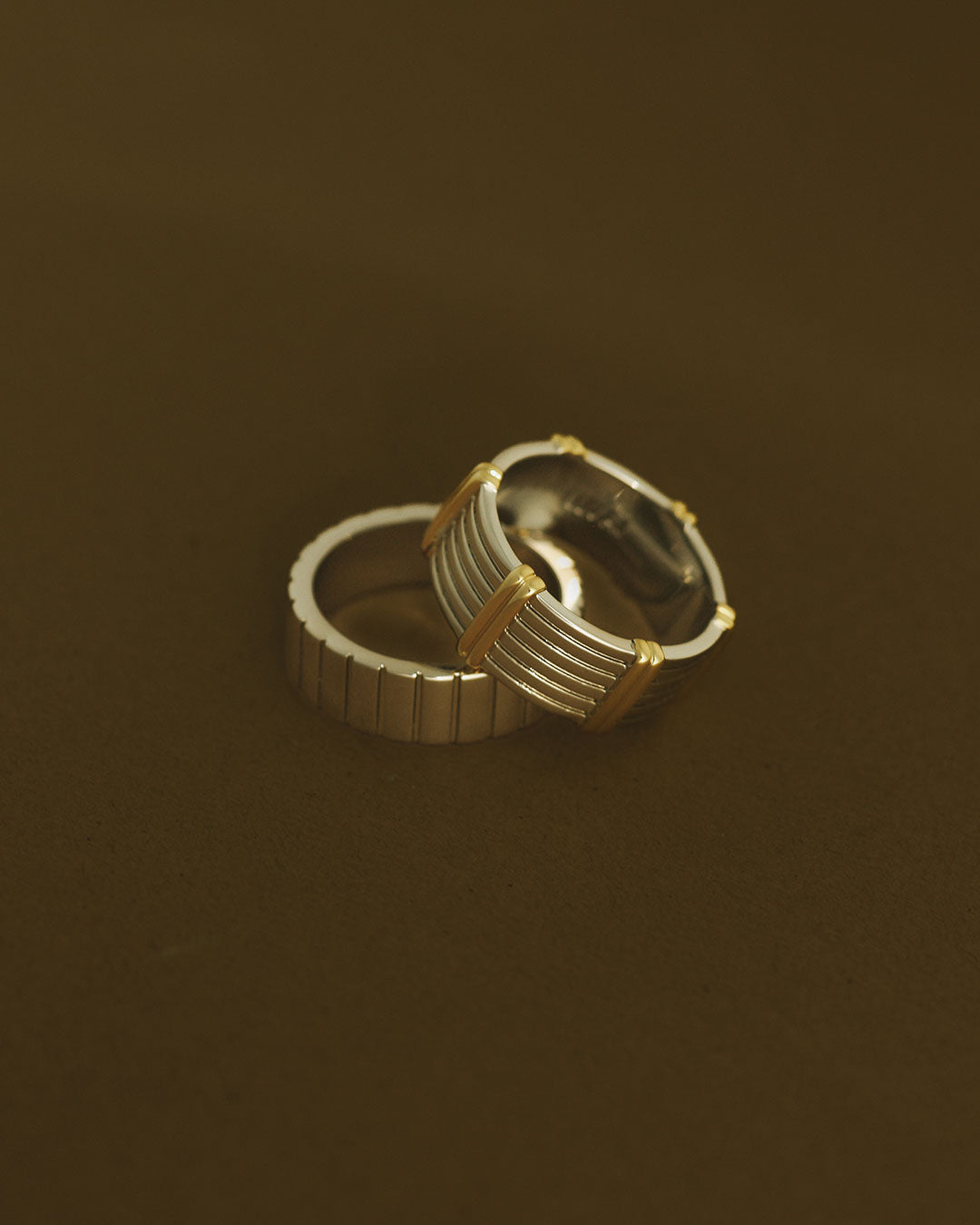 The Luna Bezel Ring Set - GLAM MODA