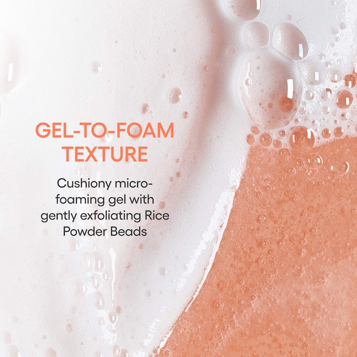 Balance Mode Rice Foaming Gel Cleanser with Glycolic Acid to Control Shine & Unclog Pores - GLAM MODA