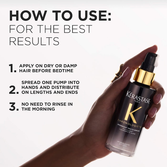 Chronologiste Overnight Youth Serum for Dry, Thin, Aging Hair - GLAM MODA