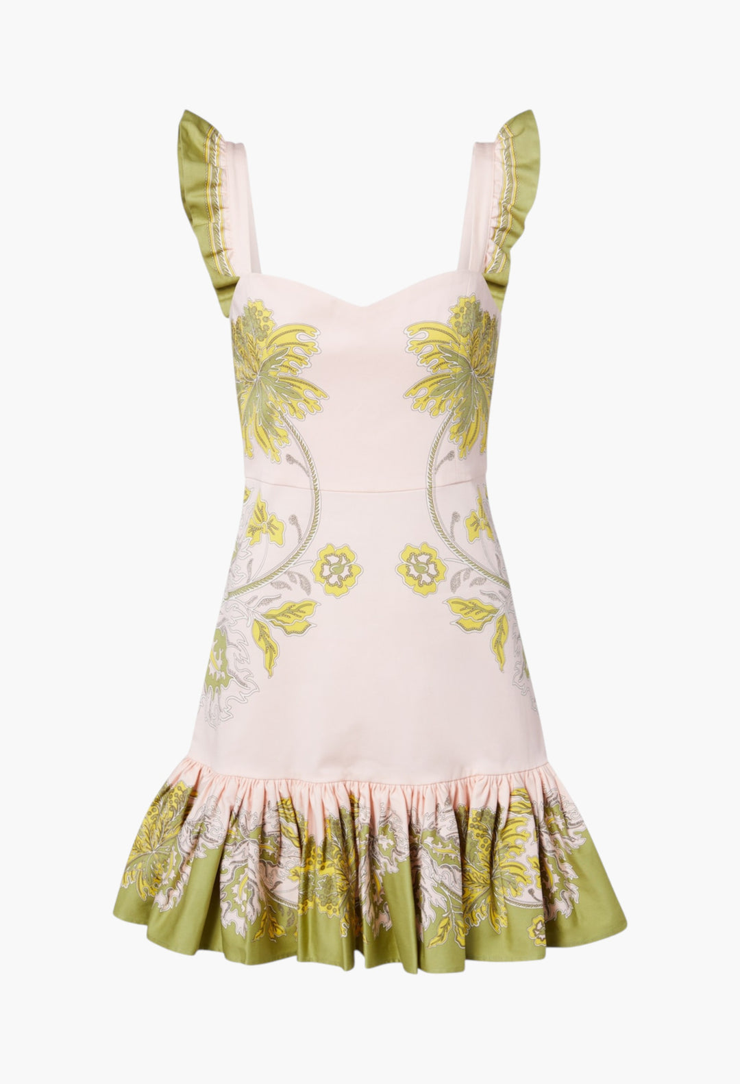 Gingerbread Printed Cotton-Blend Minidress - GLAM MODA