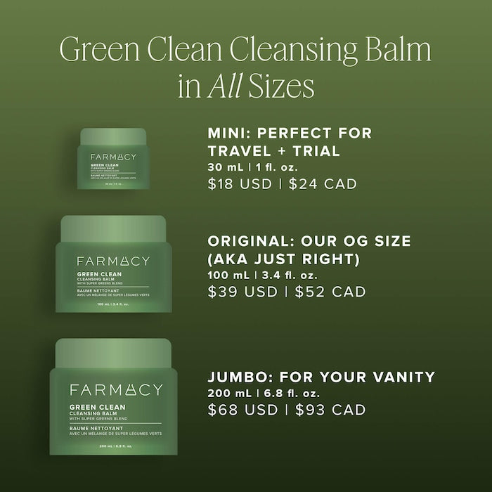 Green Clean Makeup Removing Cleansing Balm - GLAM MODA