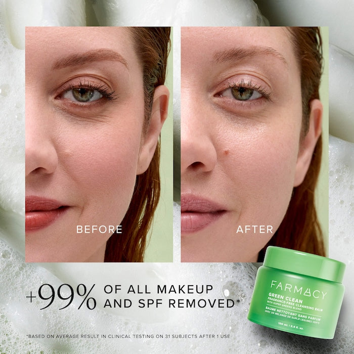 Green Clean Makeup Removing Cleansing Balm - GLAM MODA
