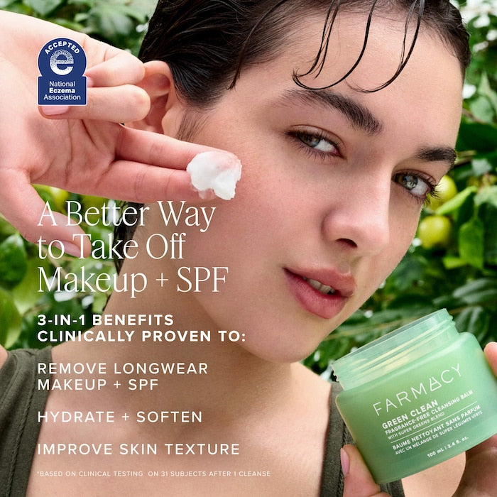 Green Clean Makeup Removing Cleansing Balm - GLAM MODA