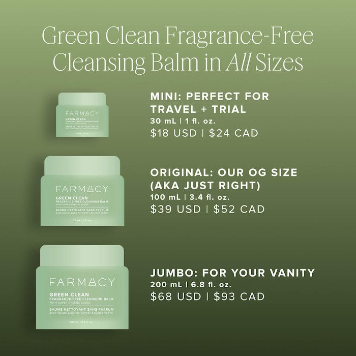 Green Clean Makeup Removing Cleansing Balm - GLAM MODA