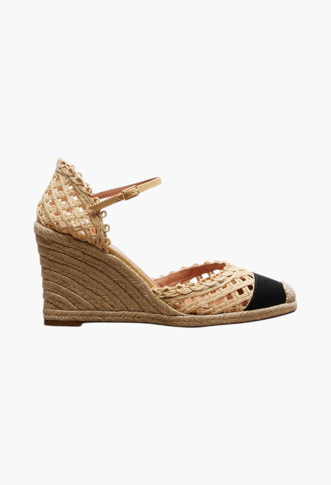 Sunburst Raffia Espadrille Wedges - GLAM MODA