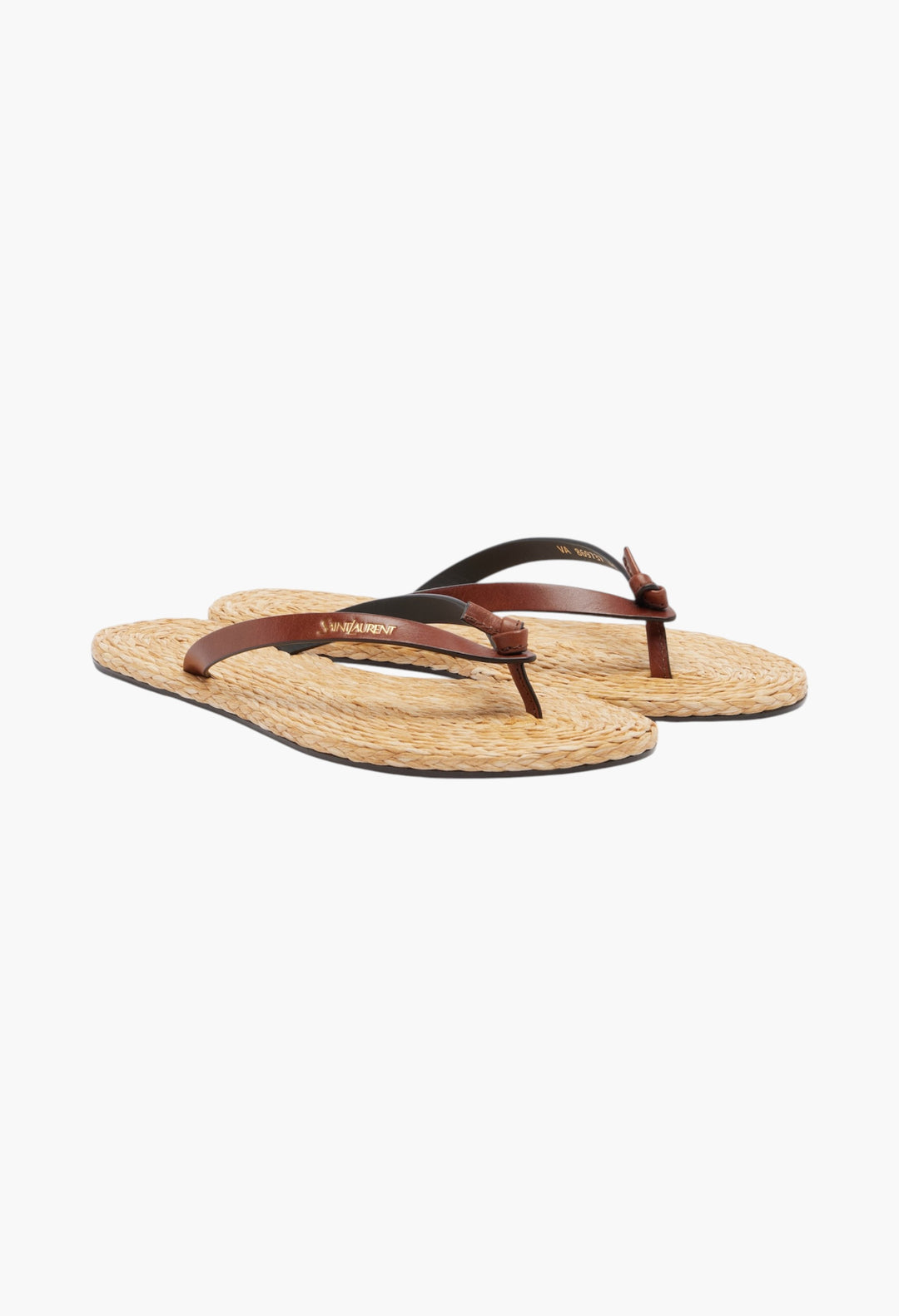 Pool Leather-Trimmed Thong Sandals - GLAM MODA