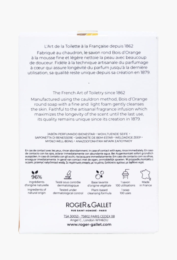 Bois D'orange Soap Coffret Luxurious Floral Aroma With Orange Blossom, Petitgrain, Cedarwood