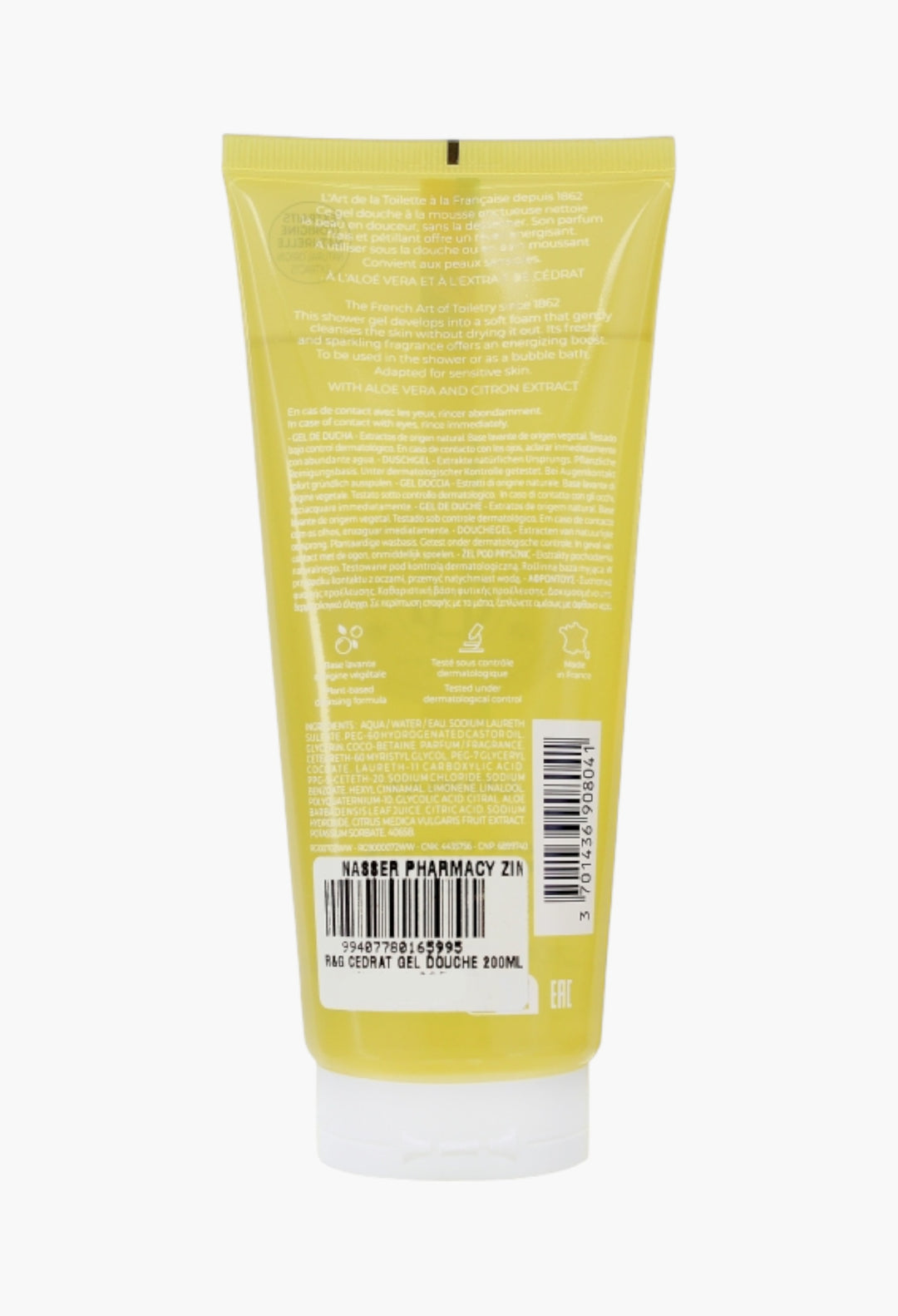 Roger And Gallet Cédrat Fresh Shower Gel Uplifting Citrus Aroma With Cedrat Extract