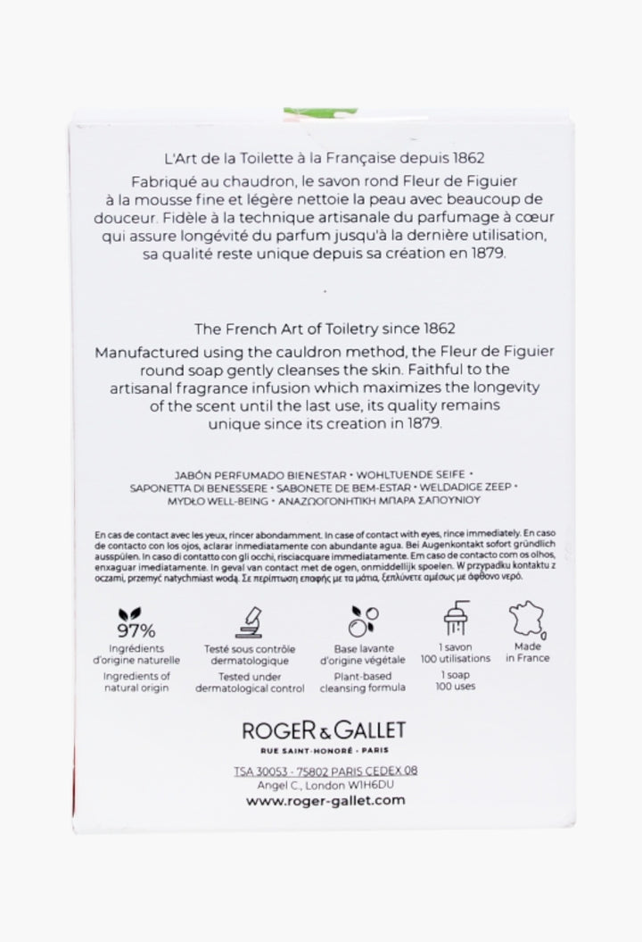 Fleur De Figuier Perfumed Soap Trio - Luxurious Foaming Bar Soap With Fig Extract & Essential Oils