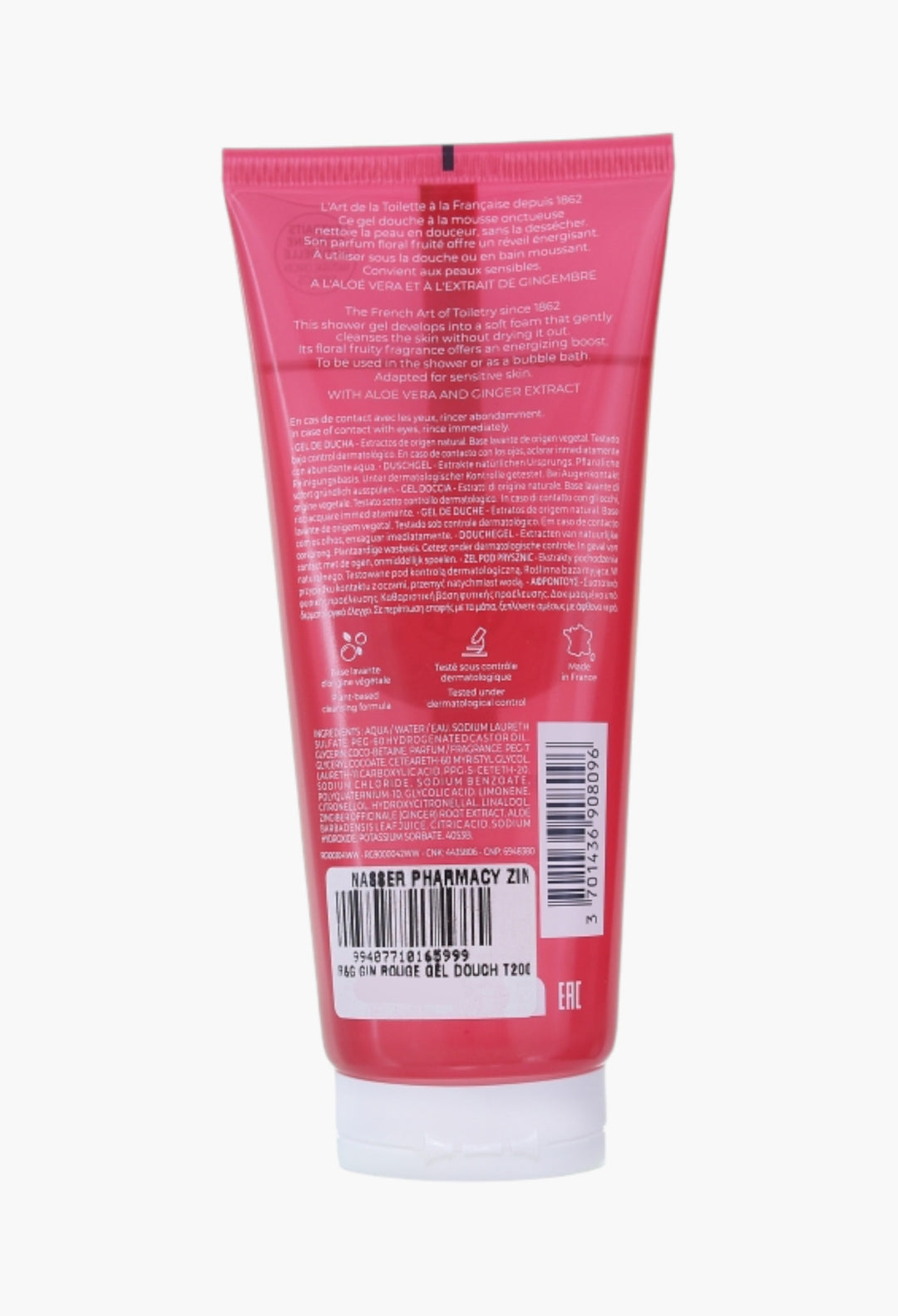 Gingembre Rouge Shower Gel Refreshing Ginger Aroma Light Foam