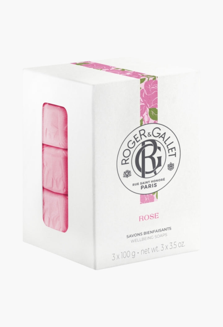 Rose Perfumed Soap Coffret Luxurious Moisturizing Bar Soap With Natural Oils