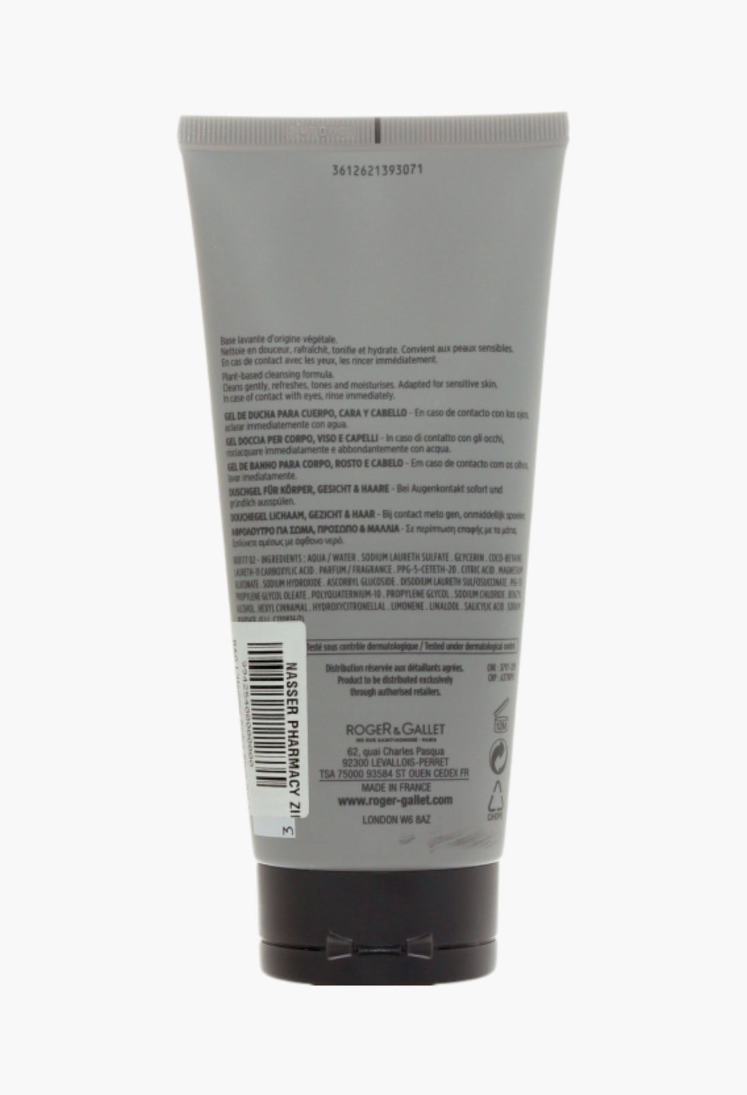 L'homme Cedre Shower Gel Nourishing Plant-based Formula With Cedar And Vetiver