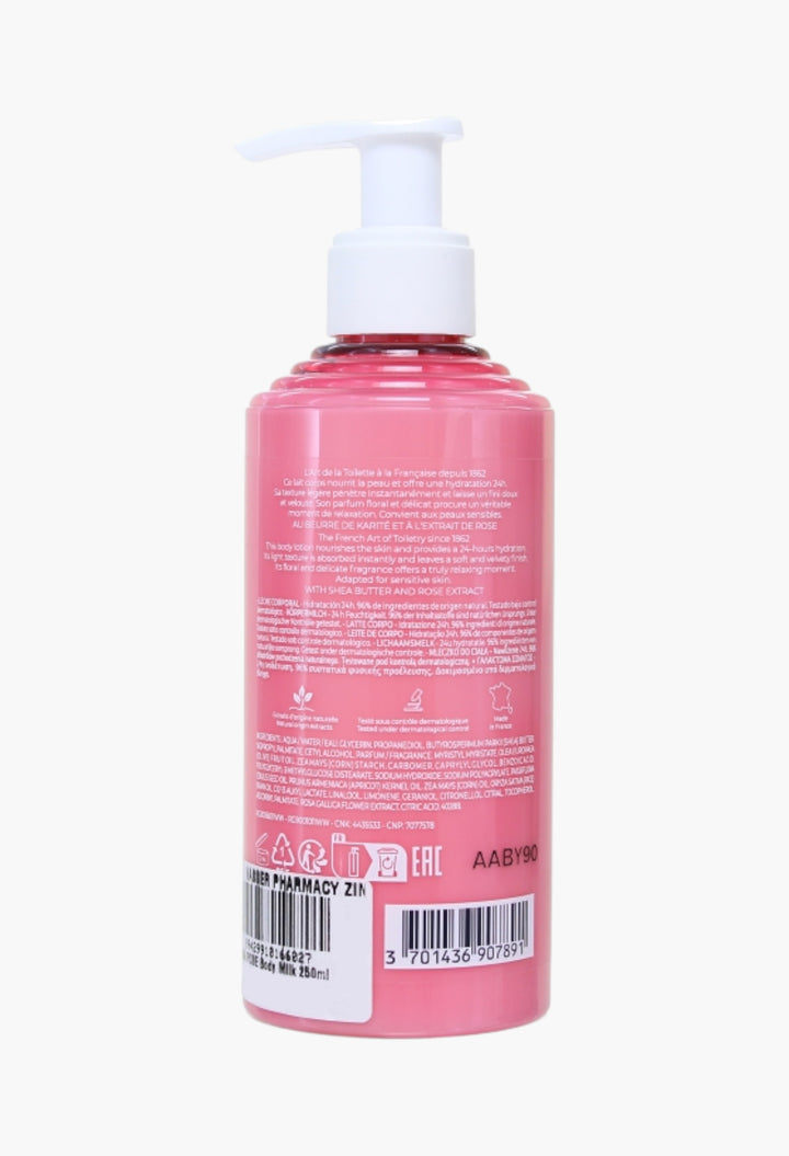 Rose Body Lotion 250ml - 24-hour Hydration With Damask Rose & Shea Butter