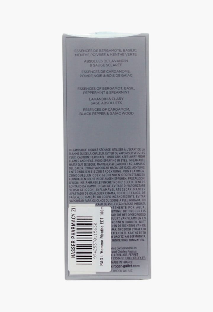 L'homme Menthe Edt Invigorating Mint & Spicy Warmth