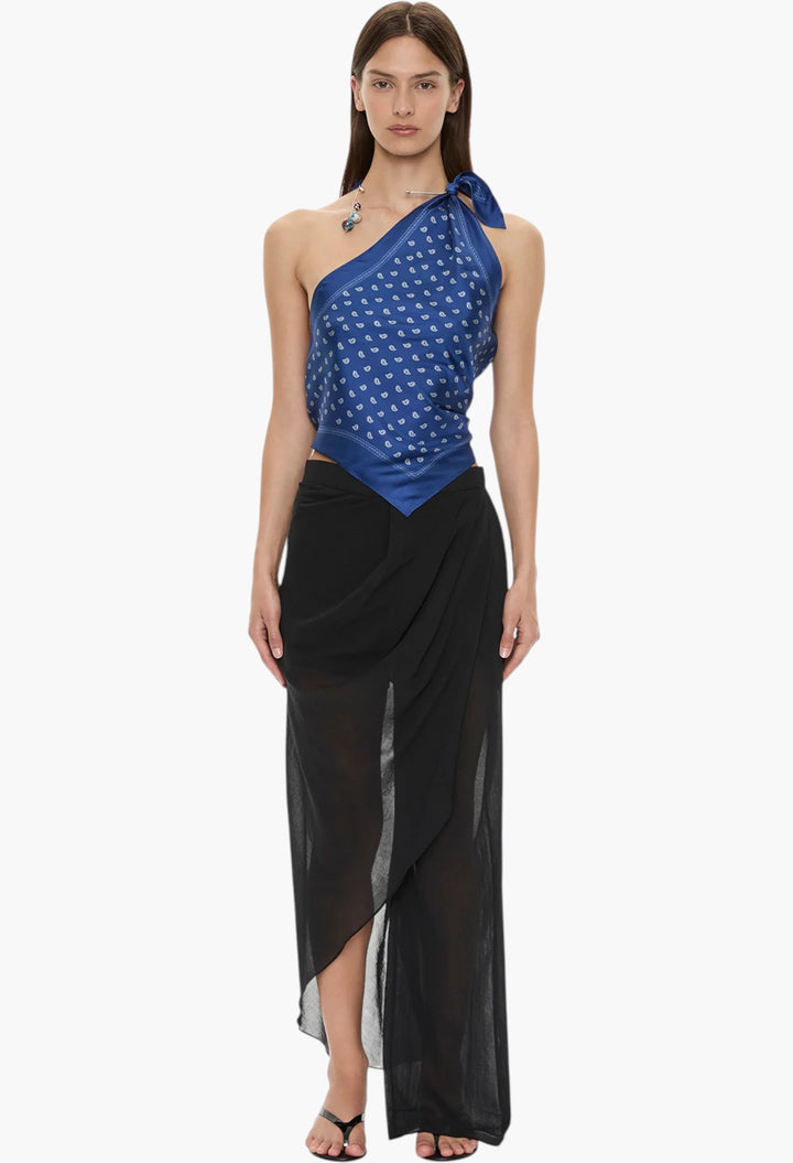Bandana Scarf Tie Top