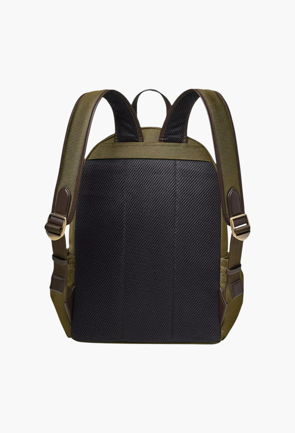 Logo-Embellished Woven Backpack