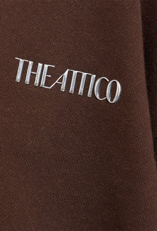 Double Cotton Jersey V-Neck Sweatshirt
