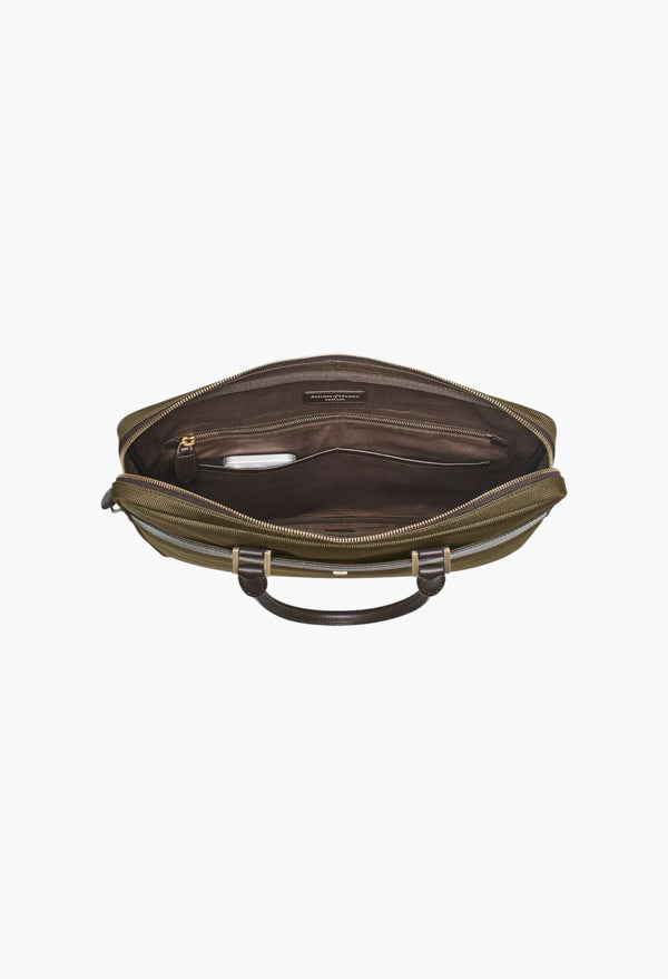 Slim Briefcase Woven Brief Case