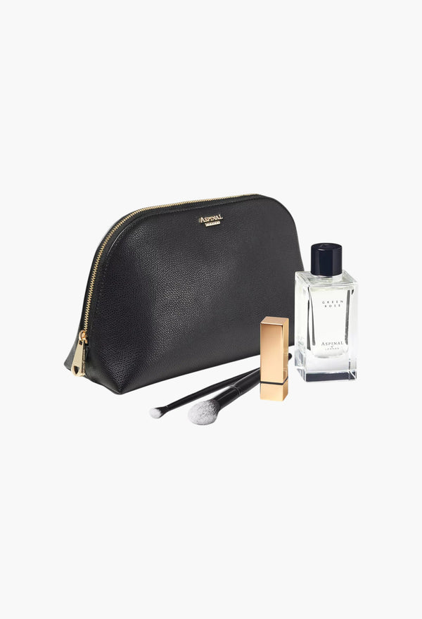 Classic Large Saffiano-Leather Cosmetic Case