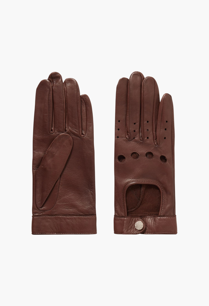 Rose Leather Gloves - GLAM MODA