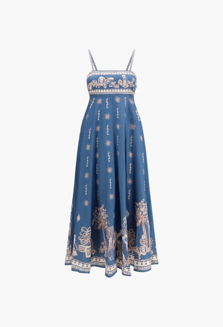 Acacia linen maxi Dress - GLAM MODA