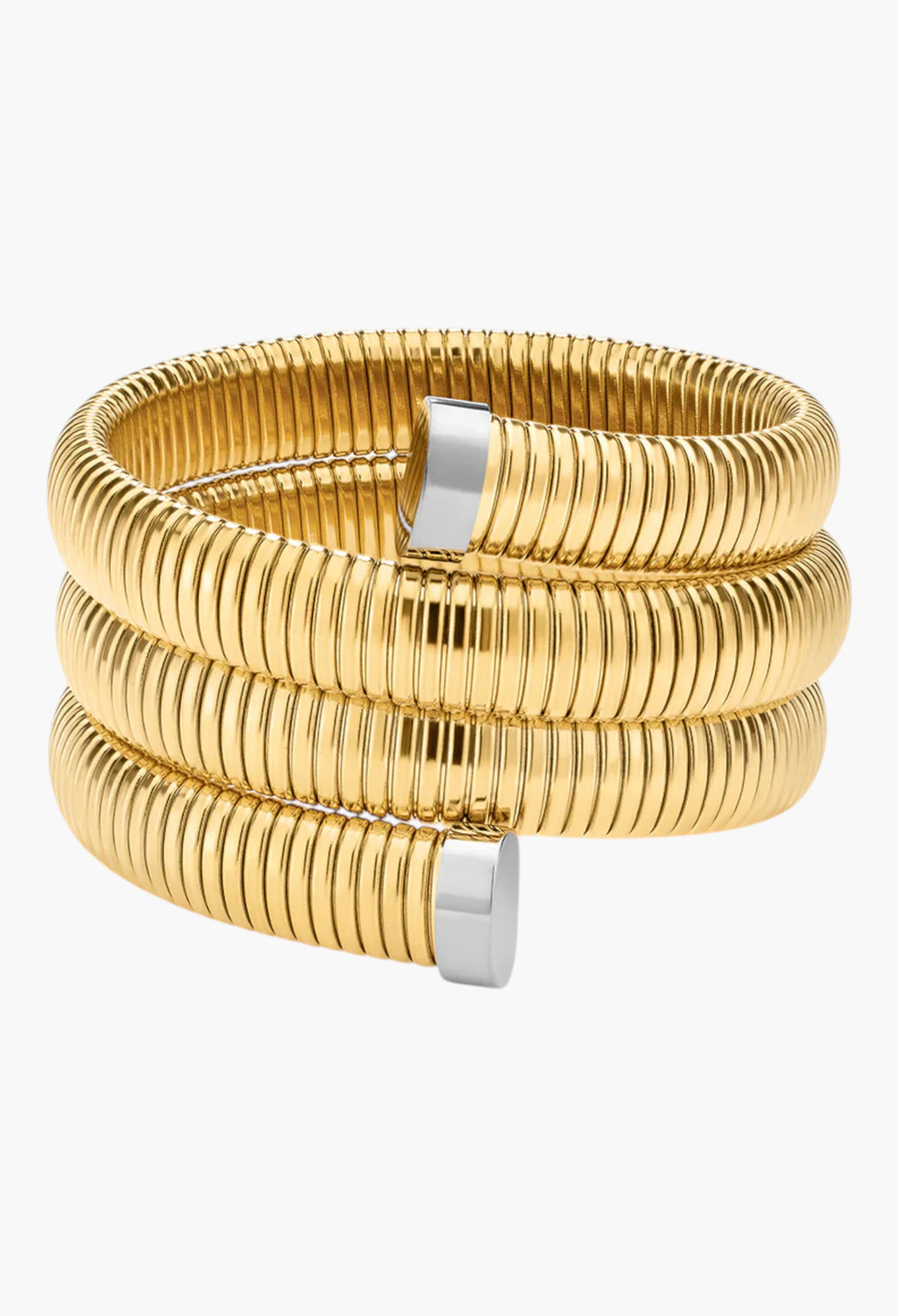 The Palais Flex Snake Chain Bracelet - Gold - GLAM MODA