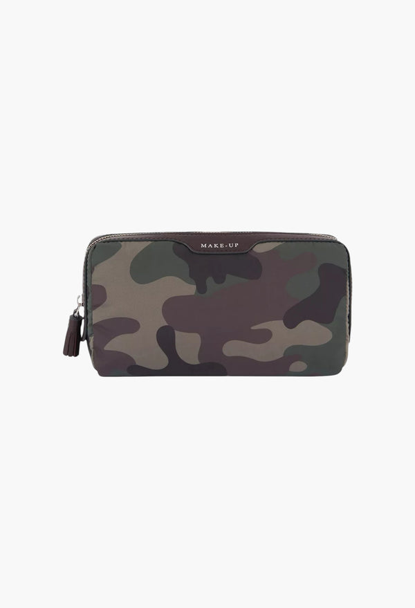 Camouflage-Pattern Nylon Makeup Bag