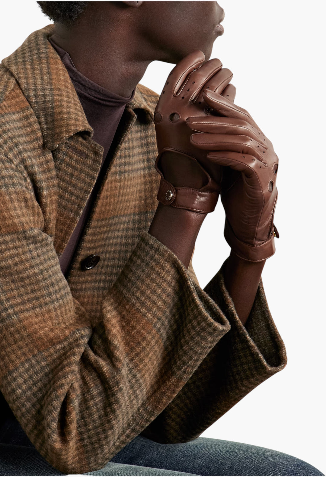 Rose Leather Gloves - GLAM MODA