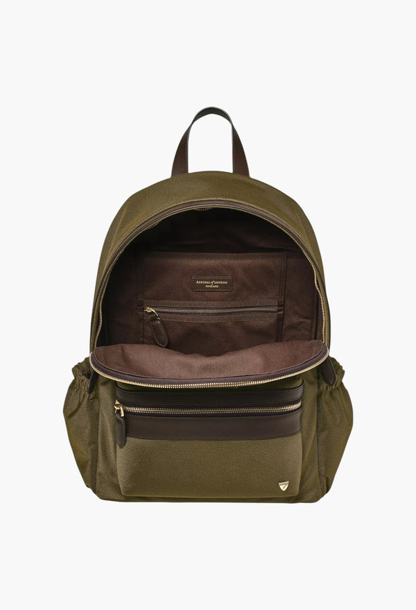 Logo-Embellished Woven Backpack