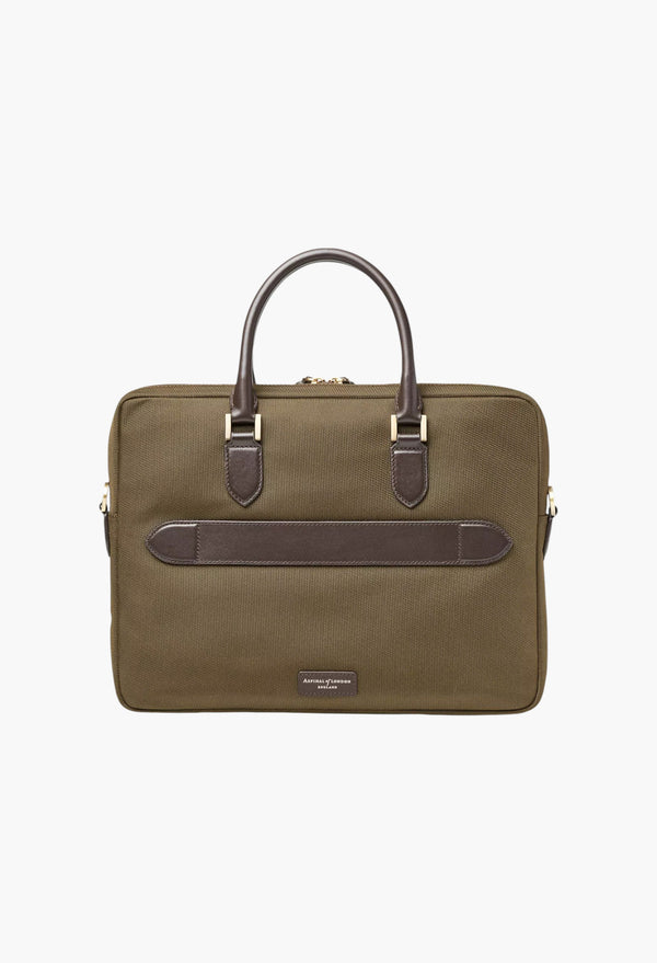 Slim Briefcase Woven Brief Case