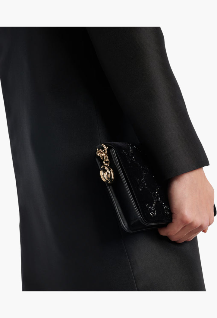 Crystal velvet wallet on chain - GLAM MODA