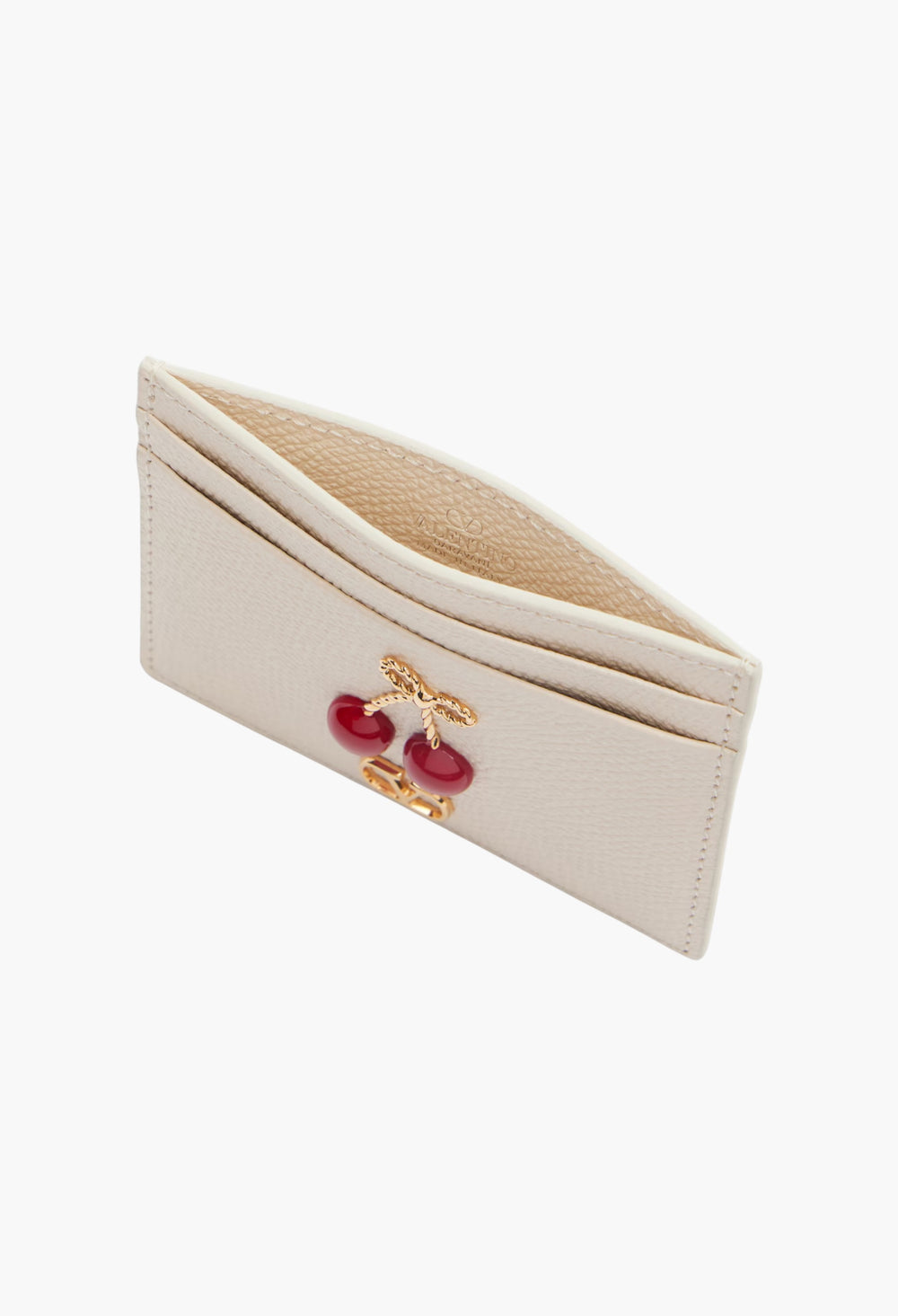Embellished leather card holder - GLAM MODA