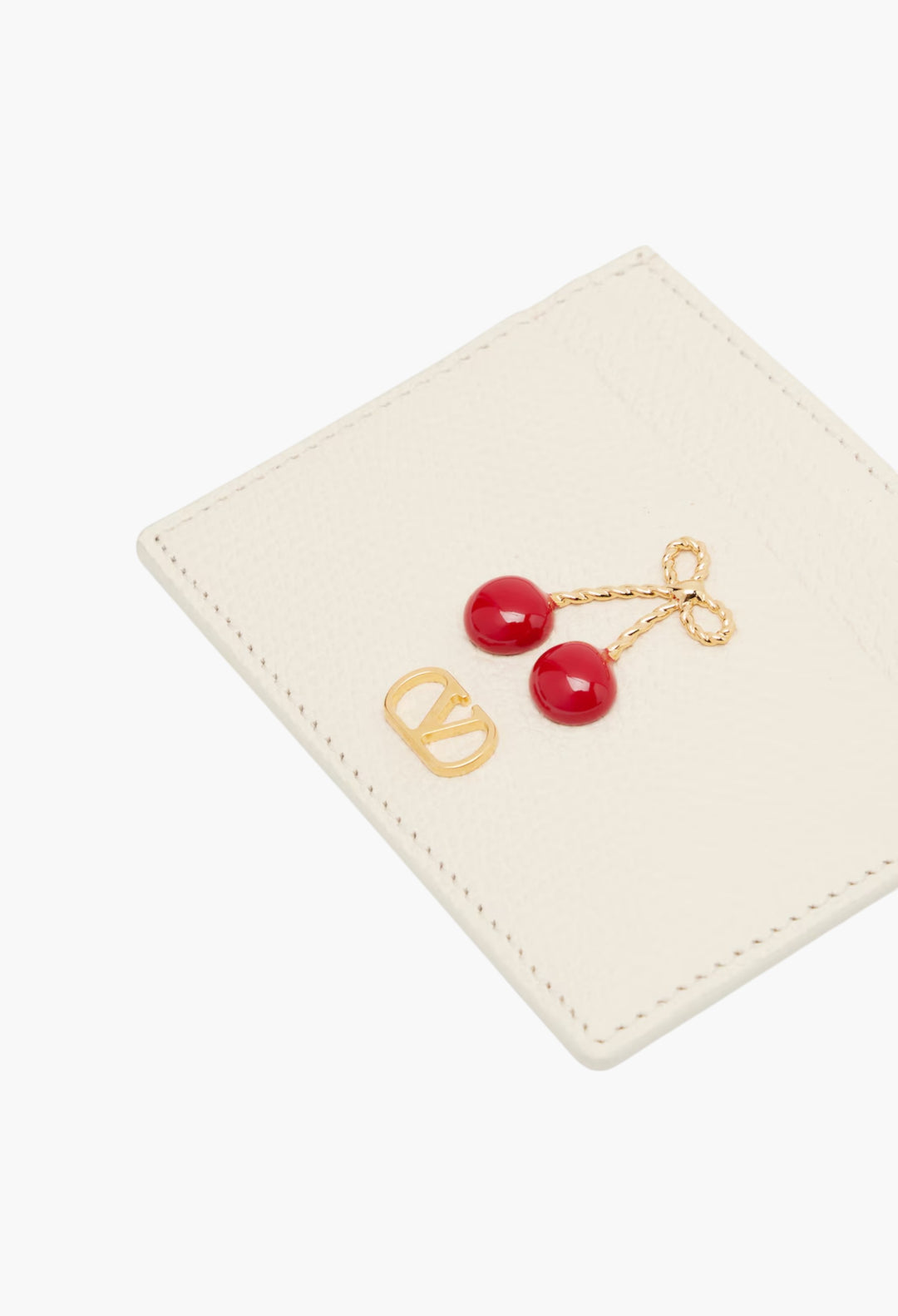 Embellished leather card holder - GLAM MODA