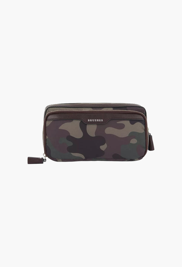 Camouflage-Pattern Nylon Makeup Bag
