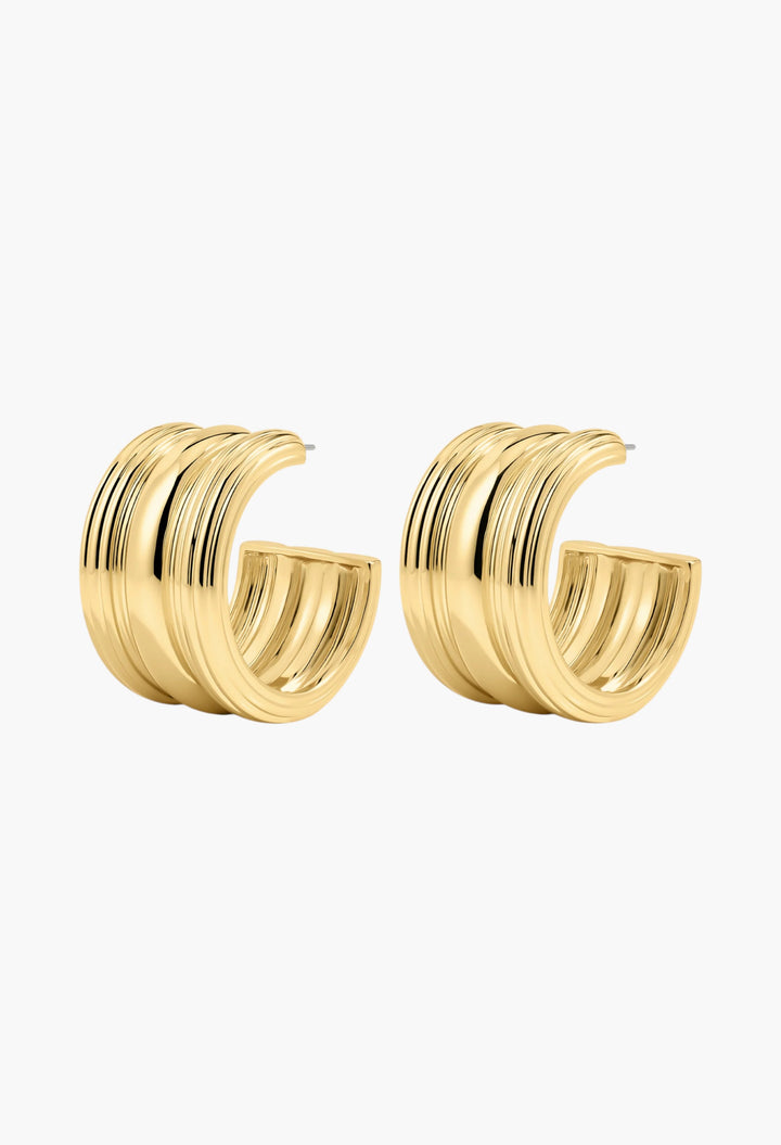 The Canyon Hoops - Gold - GLAM MODA