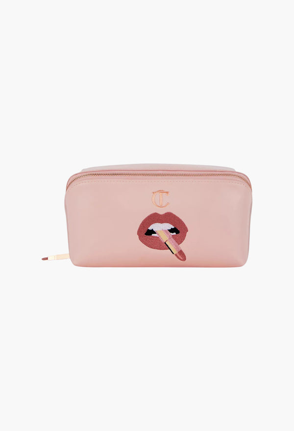 Pillow Talk Logo-Print Woven Make-Up Bag