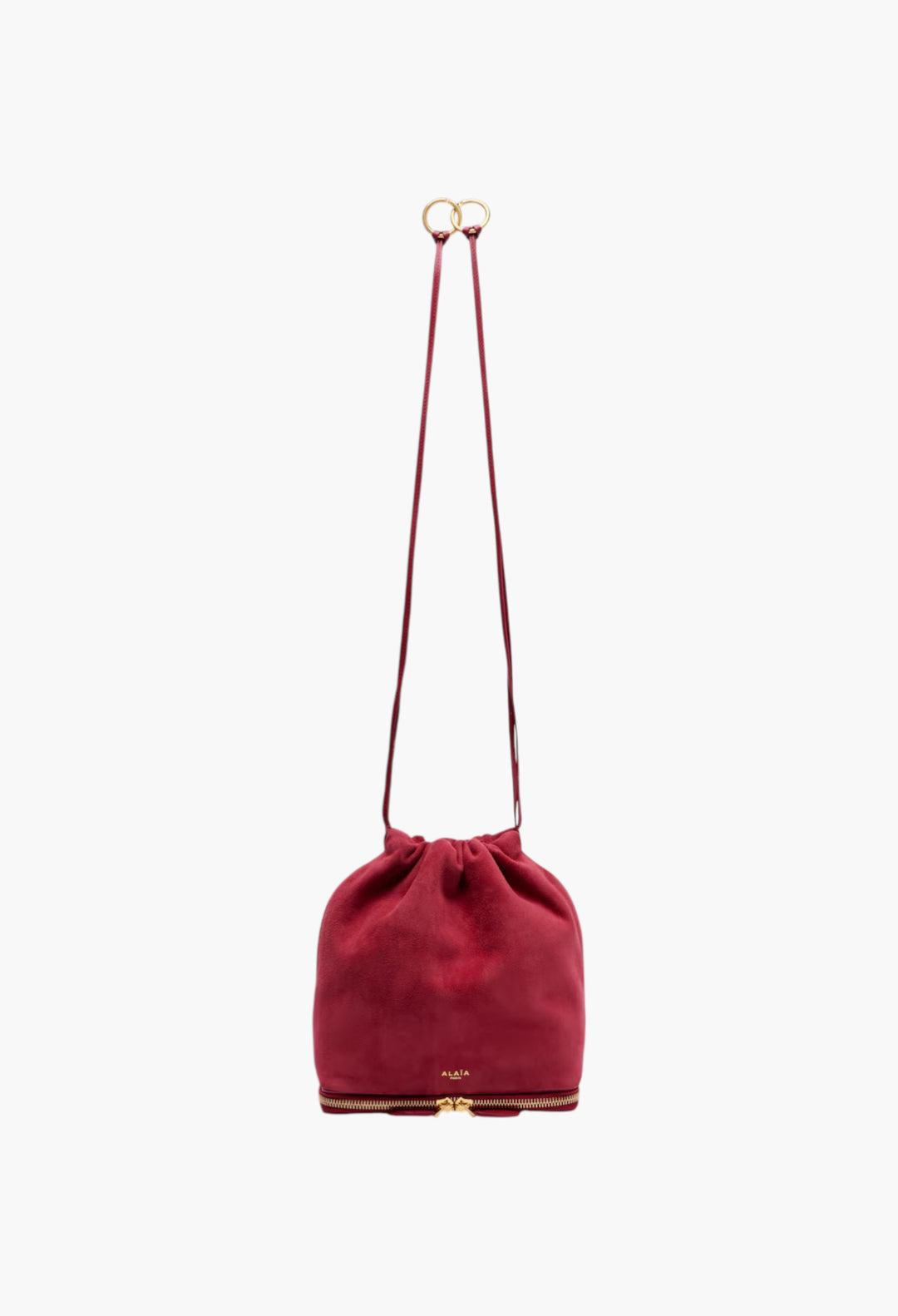 Le Pochon suede bucket bag - GLAM MODA