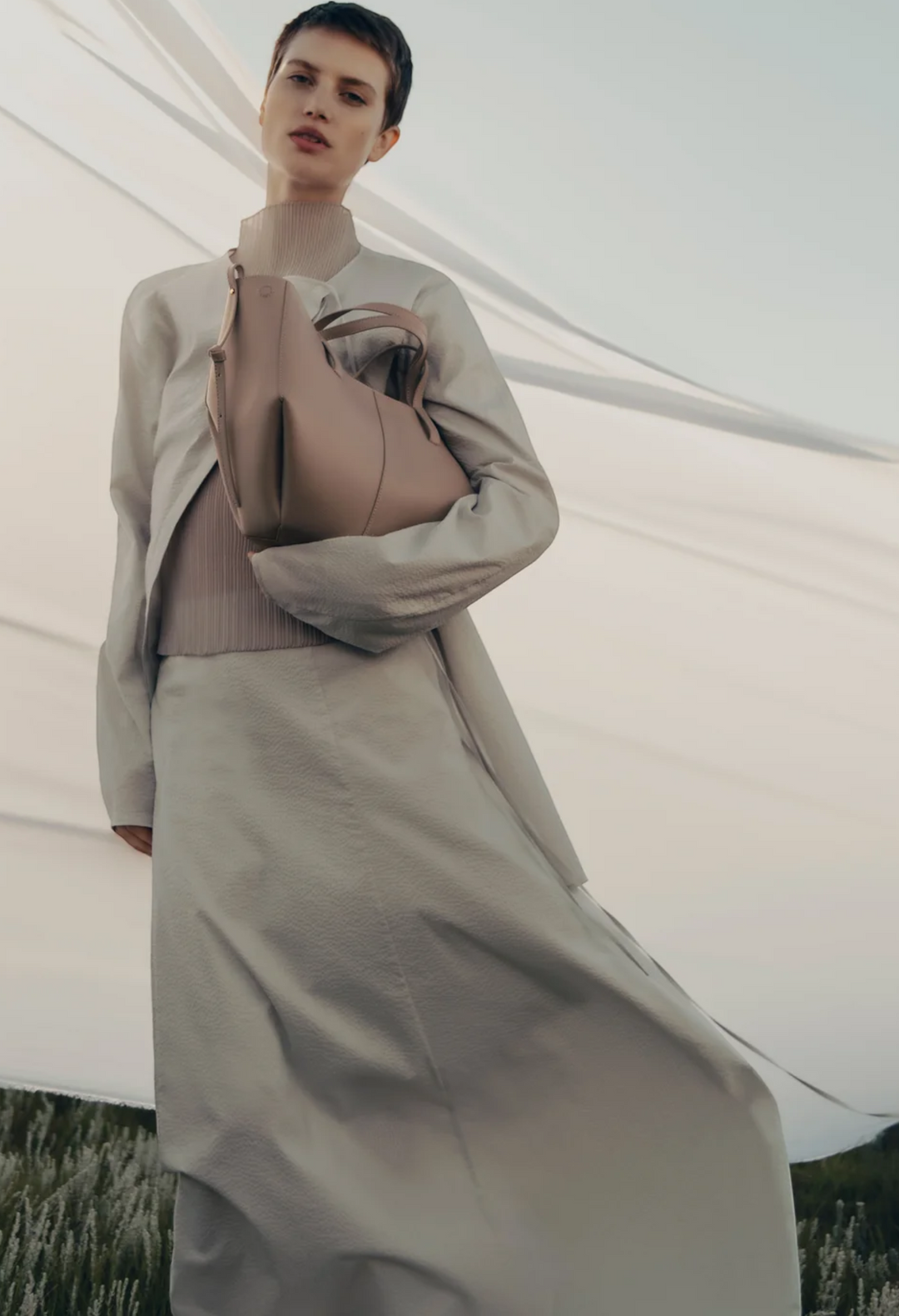 Cyme Mini Textured Taupe - GLAM MODA