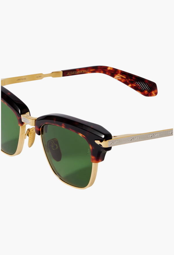 Sartre D-Frame Tortoiseshell Acetate And Gold-Tone Sunglasses