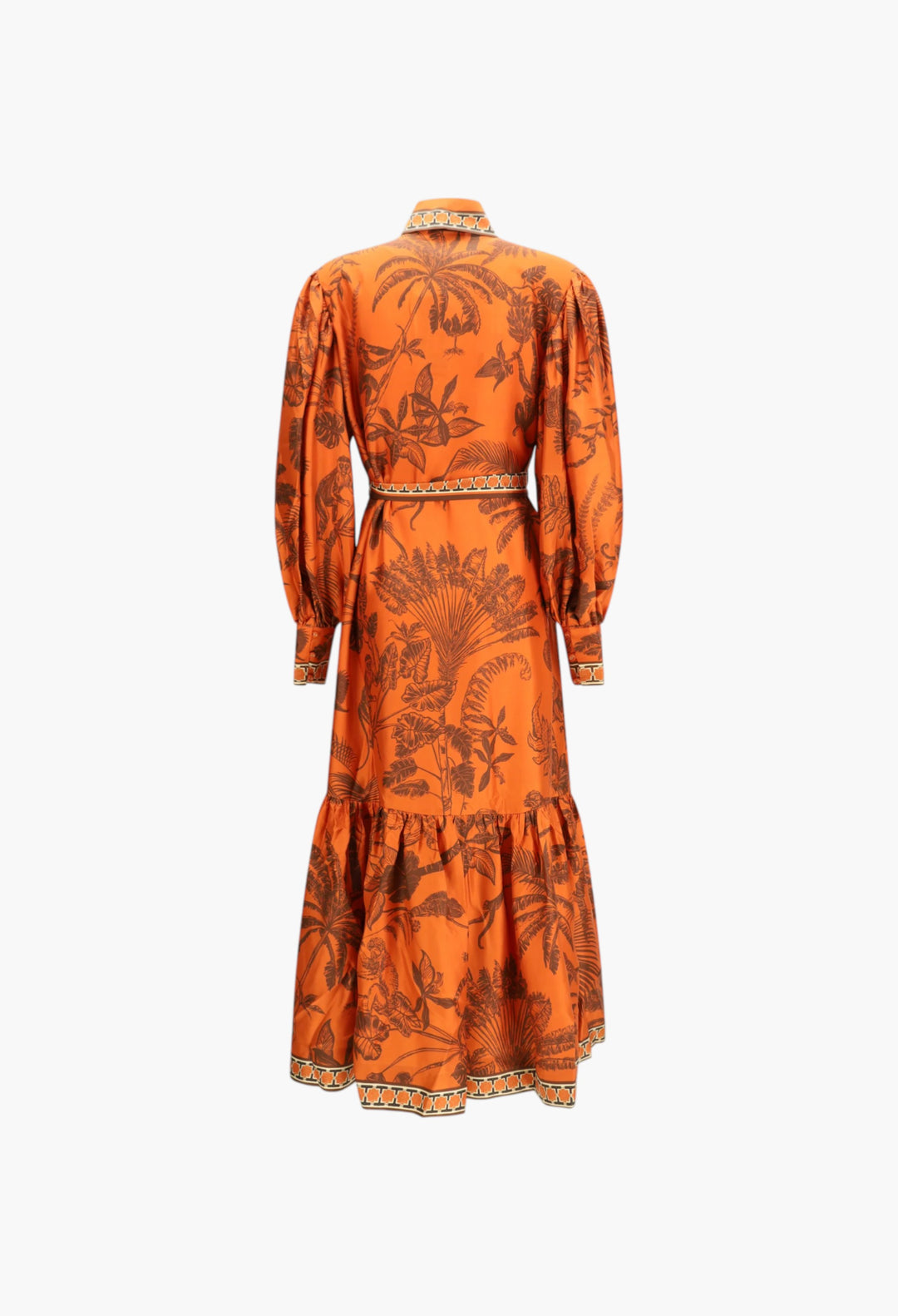 Monkey Dance Silk Shirtdress - GLAM MODA