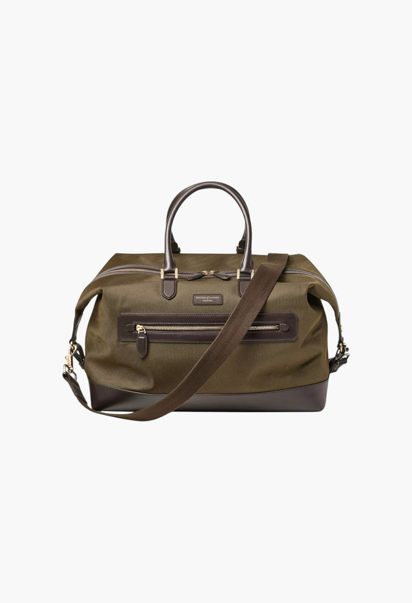 Weekend Logo-Embellished Woven Duffle Bag