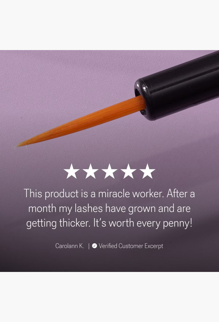 GLAM MODA NULASTIN lash serum applicator brush with fine tip for precise application to the lash line