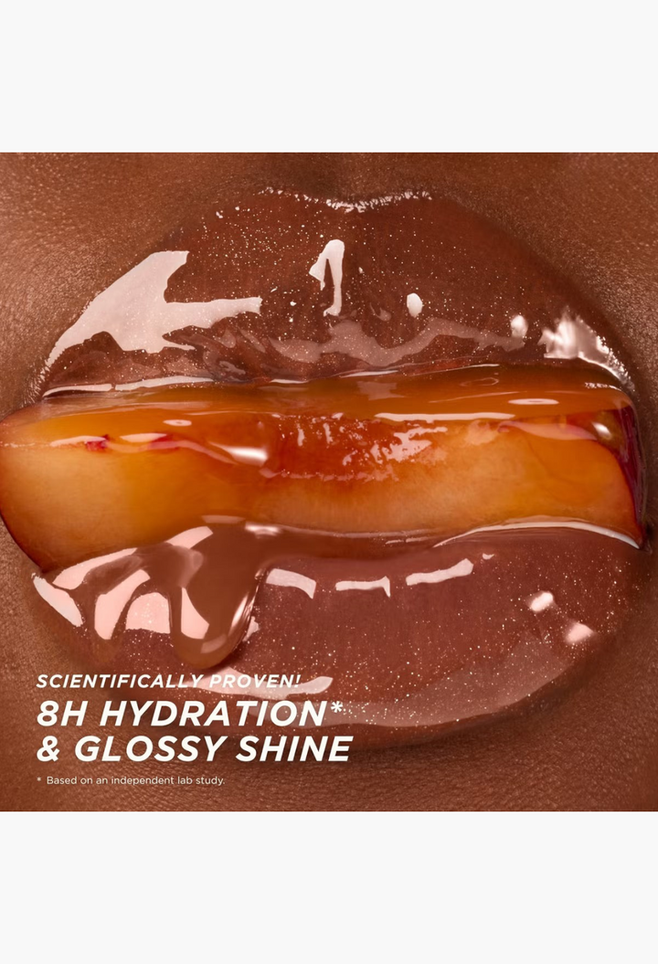 GLAM MODA Gisou Mini Gloss Duo featuring honey-infused lip oil and hair mask for hydrated, glossy lips and hair.