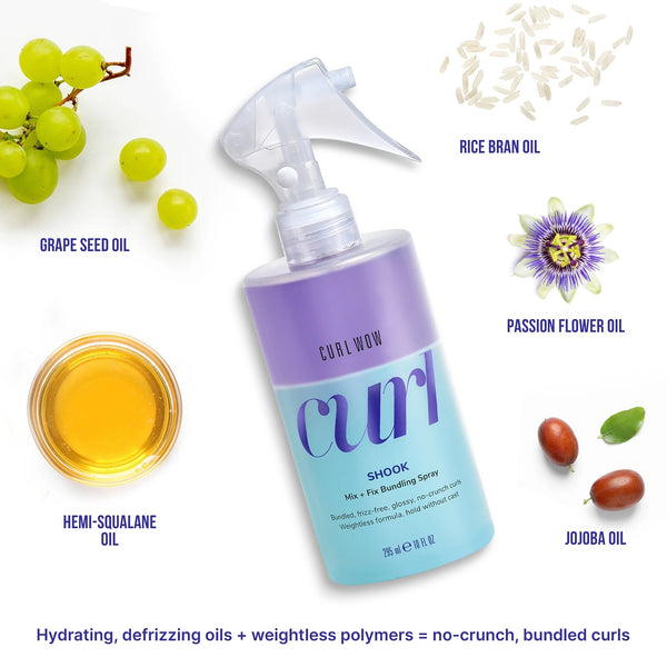 Curl Wow SHOOK Mix + Fix Bundling Spray 295ml