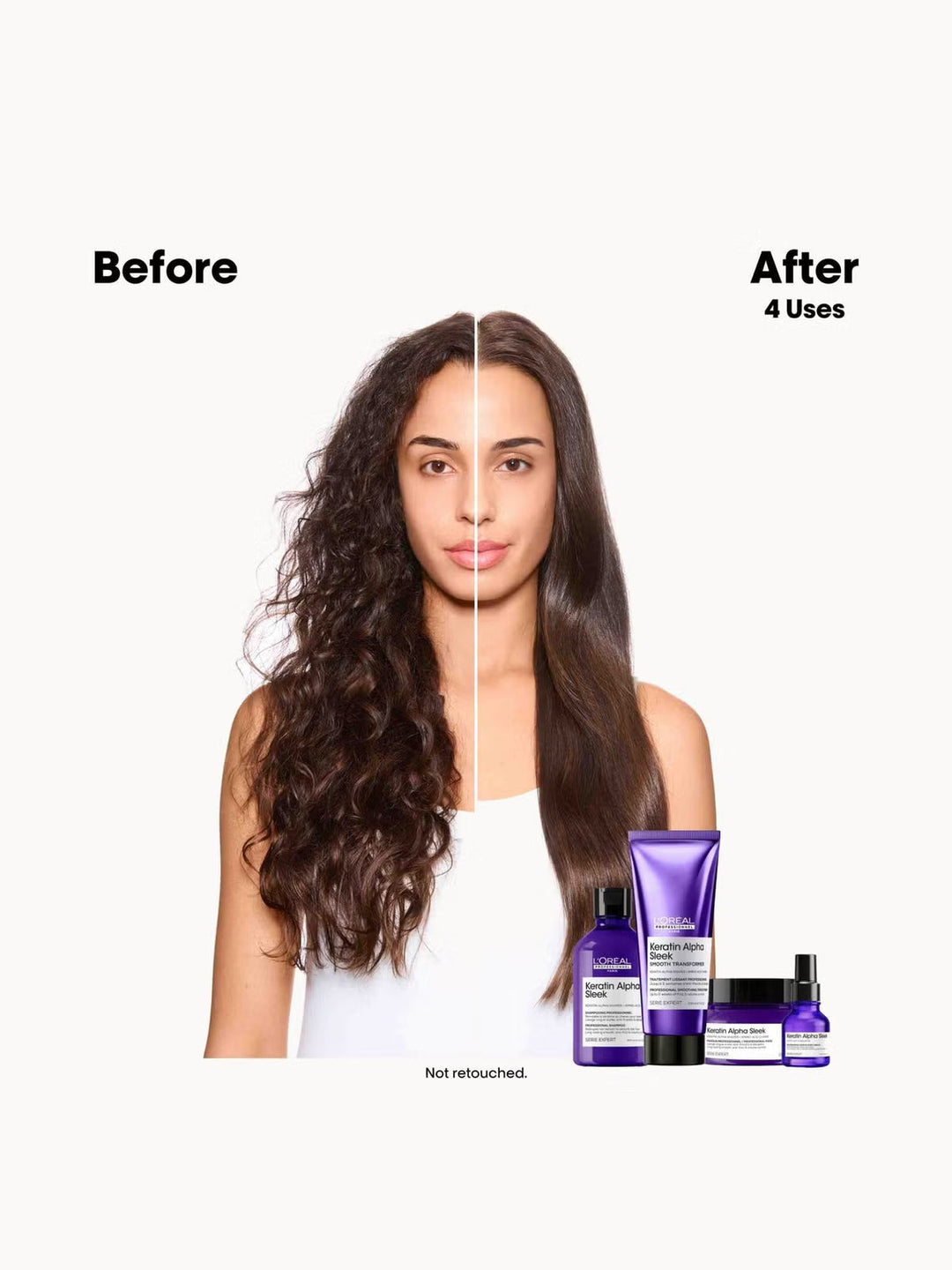 L'Oréal Professionnel Keratin Alpha Sleek Smooth Transformer 1x a week Treatment Anti Frizz & Smoothing