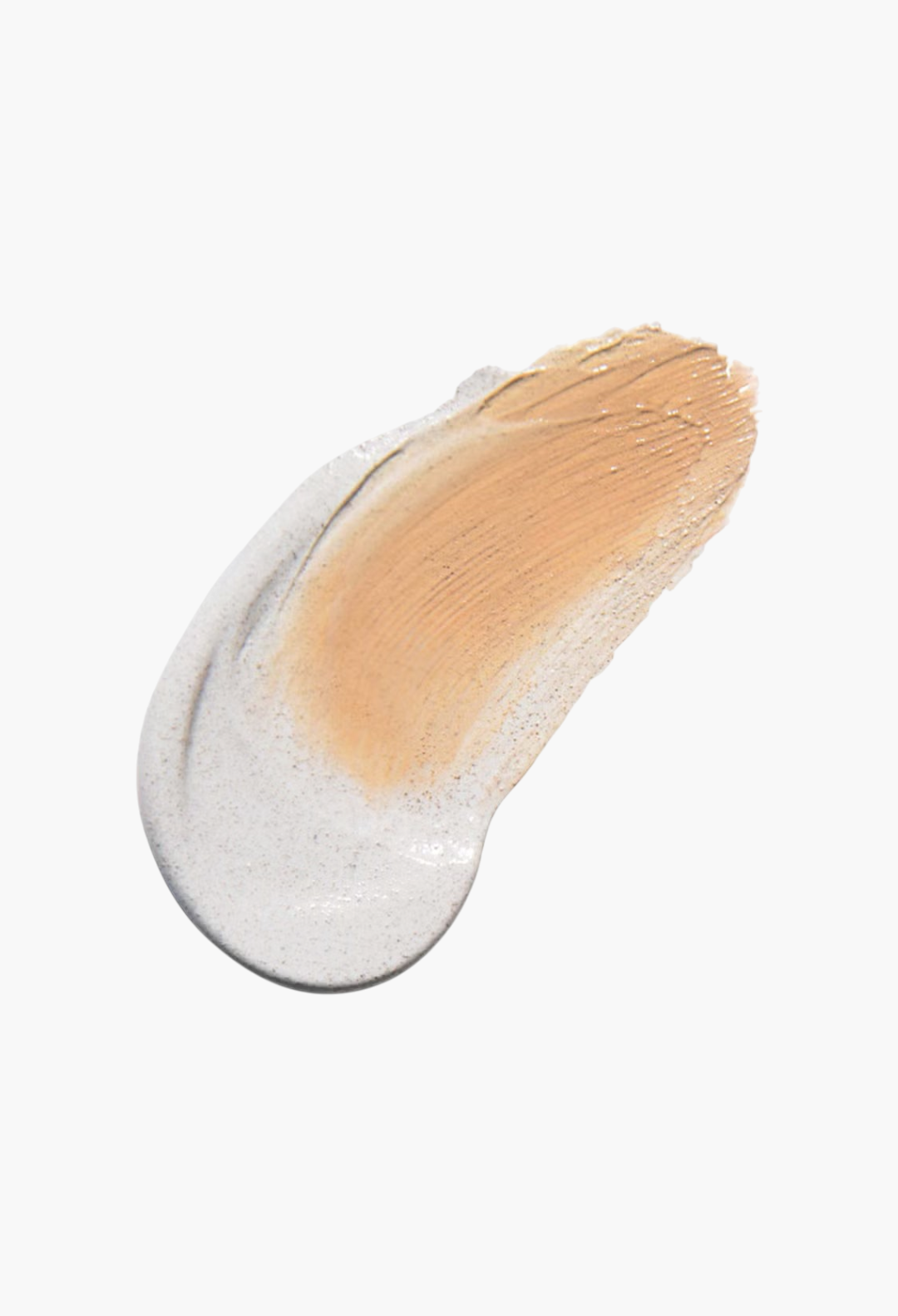 GLAM MODA Erborian CC Cream swatch in Porcelain showing the transition from white cream to blended beige pigment