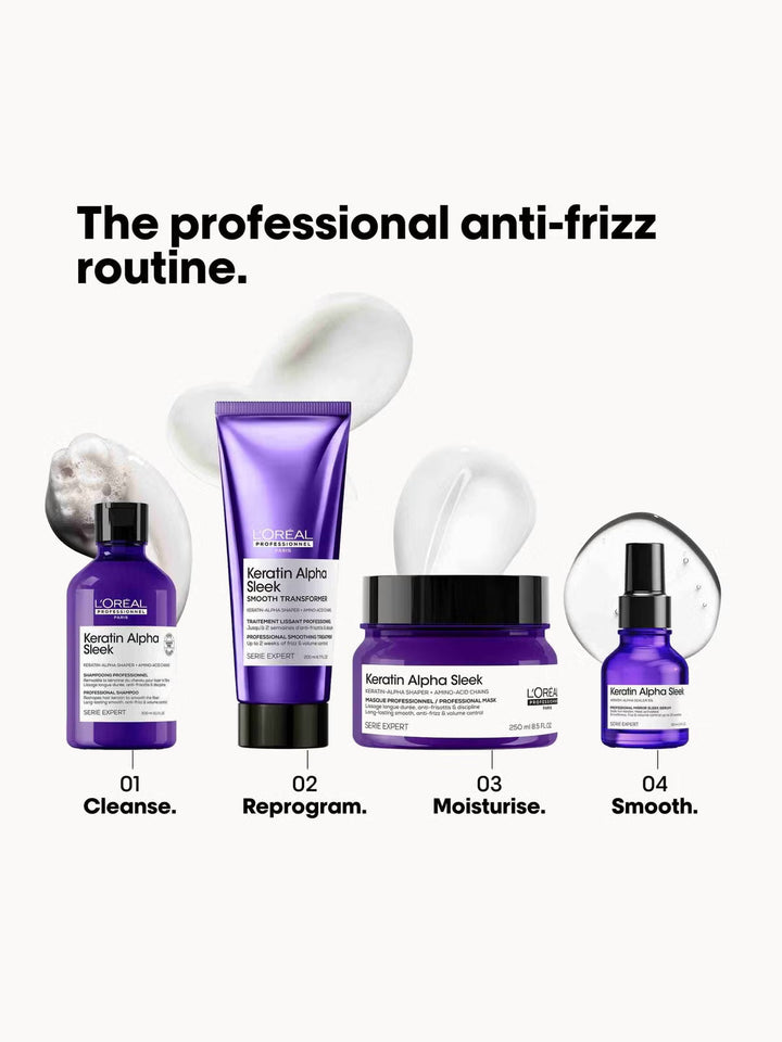 L'Oréal Professionnel Keratin Alpha Sleek Smooth Transformer 1x a week Treatment Anti Frizz & Smoothing
