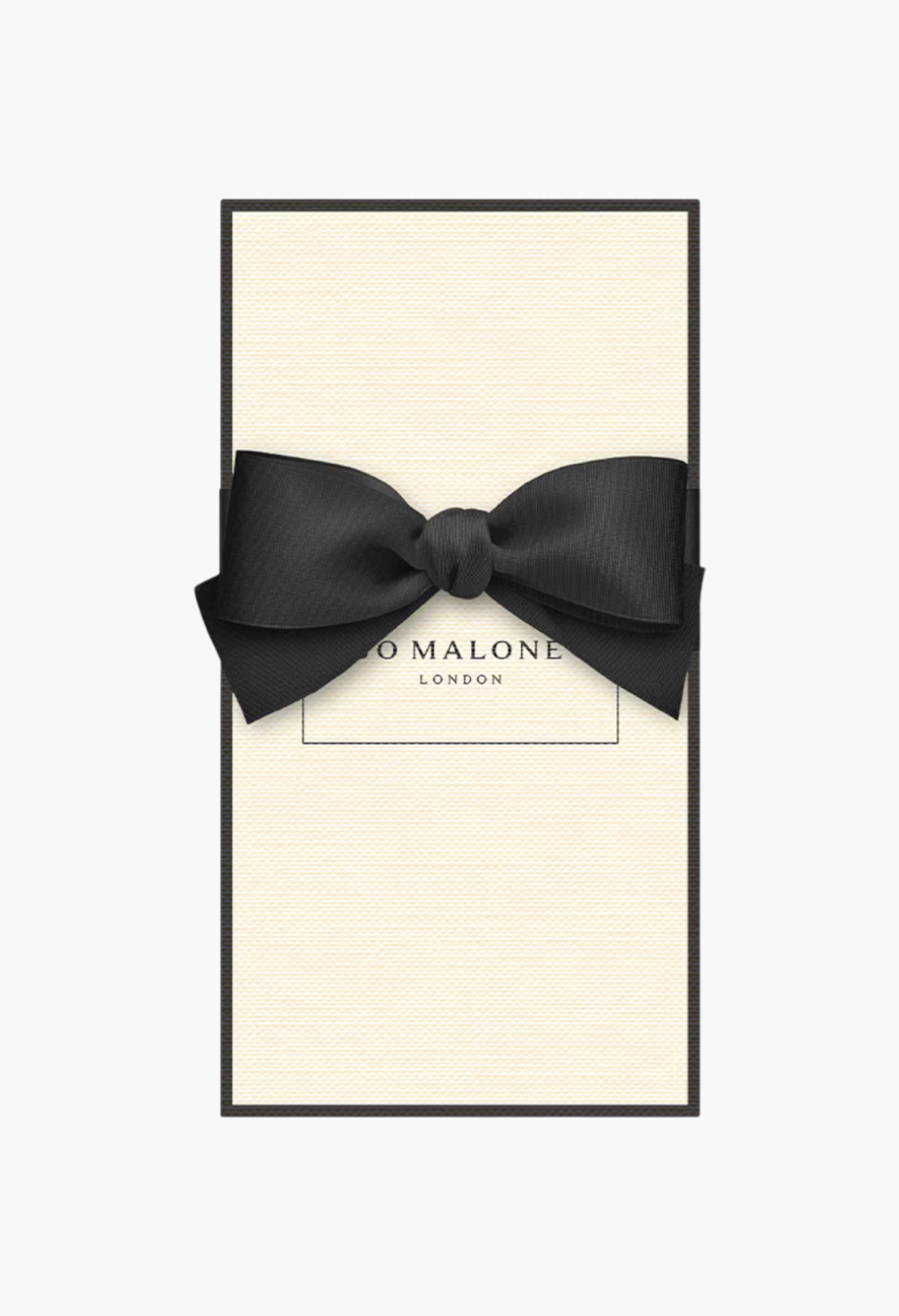 GLAM MODA Grapefruit Cologne gift box in cream with a black border and elegant black ribbon bow